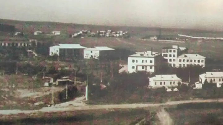 Первая дорога внутри санатория. 1960 год
